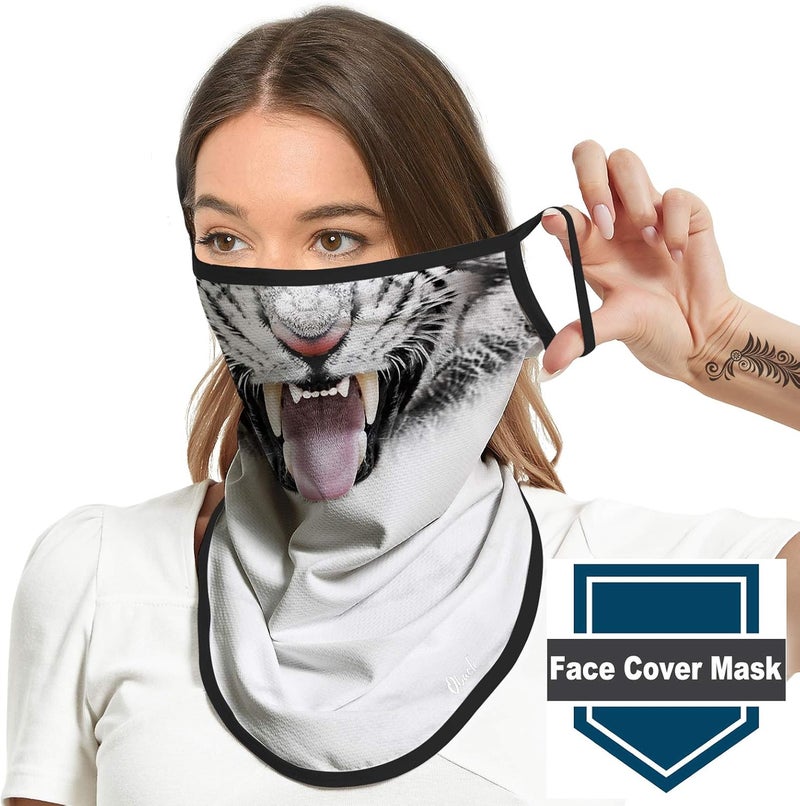 Obacle Bandana Face Mask with Ear Loops Neck Gaiter Face Mask Scarf Face Cover for Men Women - Image 4
